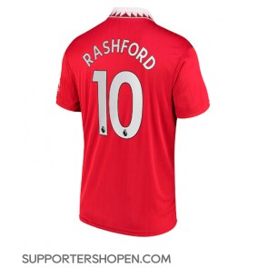 Manchester United Marcus Rashford #10 Hemma Matchtröja 2022-23 Kortärmad